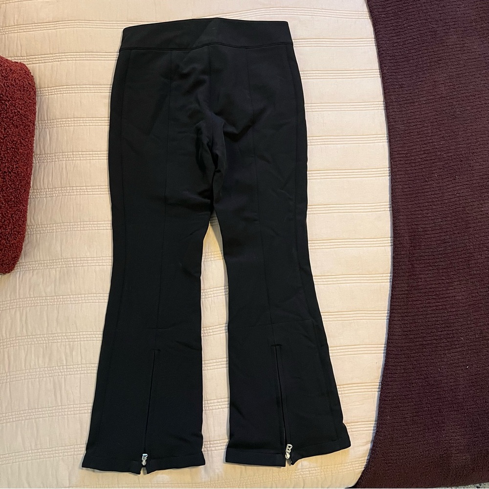 Bogner Black Snow Pants Flared with Zipper Details - Picture 4 of 7